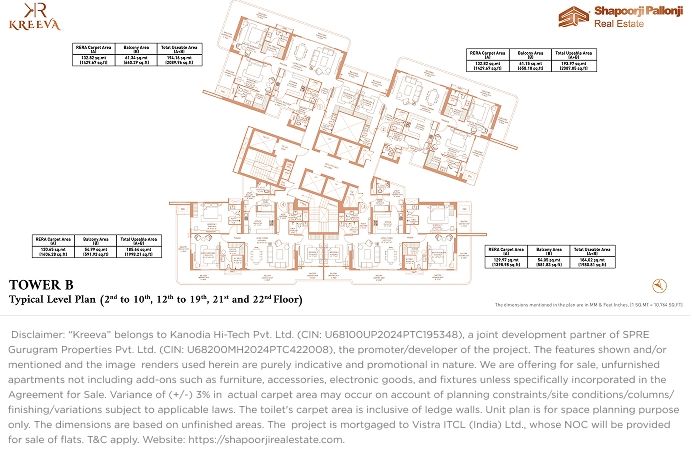Typical B level plan